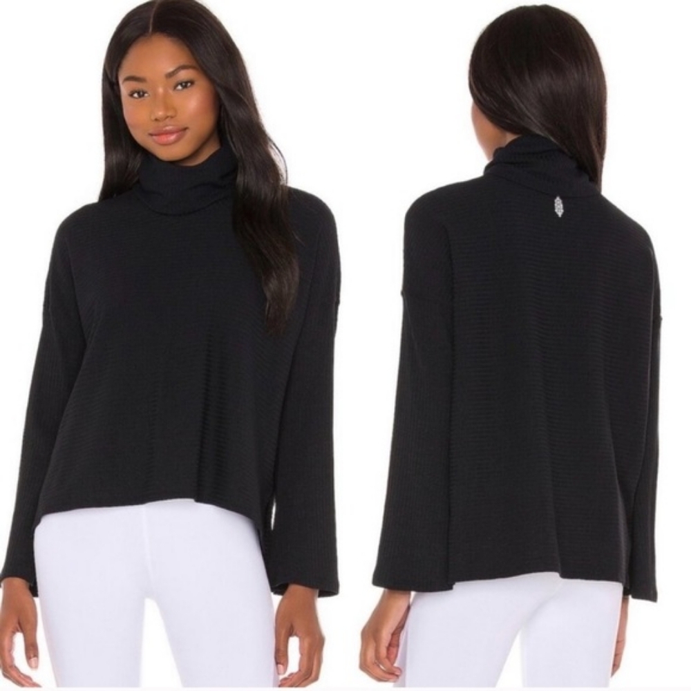 FP Movement by Free People Ribbed Bell Sleeve Can't Handle This Turtleneck Top